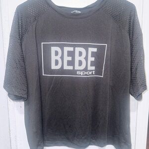bebe Black Performance Tee